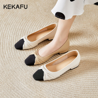 珂卡芙法式单鞋女2023新款夏季温柔晚风小香风通勤气质中跟女鞋