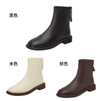 达芙妮旗下SHOEBOX/鞋柜马丁靴女新款英伦风短靴百搭时尚12237255