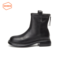 达芙妮旗下SHOEBOX/鞋柜短靴马丁靴时尚厚底英伦风百搭秋冬5122608016