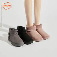 达芙妮旗下SHOEBOX/鞋柜雪地靴女鞋2022年秋冬季新款百搭短靴子雪地棉鞋12237263