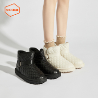 达芙妮旗下SHOEBOX/鞋柜2022年秋冬季新款雪地靴百搭短靴女鞋雪地棉鞋12237282