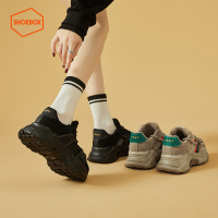 达芙妮旗下SHOEBOX/鞋柜正品女鞋低帮中帮加绒鞋百搭四季休闲鞋板鞋5122404112