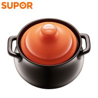 苏泊尔(SUPOR)新陶养生煲·惠系列(鼓)陶瓷煲汤煲进口锂辉石冷热交替不开裂 EB45MAT01 4.5L