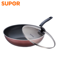 苏泊尔(SUPOR) 炫彩易洁不粘炒锅家用炒锅炒菜锅优质铝合金基材导磁复合底不粘易清洗 NC30F4 30CM