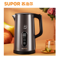 苏泊尔(SUPOR)电热水壶 1.7L大容量 触控调温低音烧水 壶身实时显温 养生 食品级不锈钢 SW-17J63A
