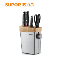 苏泊尔(SUPOR)刀具套装家用菜刀6件套刀套装不锈钢家用厨房刀具切片刀菜刀套装刀具套装 TK1824Q
