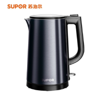 苏泊尔(SUPOR)SW-17S36A 电热壶烧水壶1.7L家用办公室 炫酷彩钢防烫保温全钢无缝内胆1800W电水壶