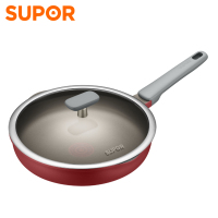 苏泊尔(SUPOR)火红点钛磨力聚油不粘煎锅炒菜锅牛排锅 通用28cm NJ28WA4/PJ28NC01(新老款迭代)