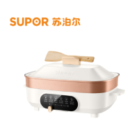 苏泊尔(SUPOR)多用途锅 JD3424D08 电火锅电烤肉锅 涮煮煎烤煮炒一体多用途锅 上蒸下炖 大容量大功率