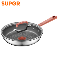 苏泊尔(SUPOR)煎锅 火红点聚油平底锅不锈钢锅家用不粘锅26cm 磁炉通用 适合1-3人 EJ26CAS01