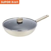 苏泊尔(SUPOR)炒锅 32cm抗菌材质复合底不粘炒锅带锅盖VC32SP05