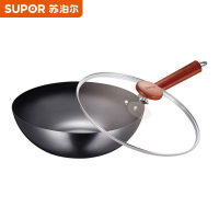 苏泊尔真不锈轻质爆炒铁锅FC32R5轻便炒锅燃气明火专用