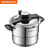 苏泊尔(SUPOR)悦旋高压锅304不锈钢家用压力锅燃气电磁炉通用EY229KBW2