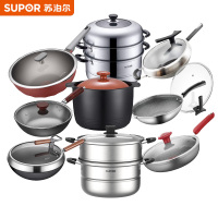 苏泊尔(SUPOR)样机包9件套(5款炒锅+1款煎锅+2款蒸锅+1款陶瓷煲)