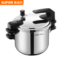 苏泊尔家用不锈钢高压锅100kPa电磁炉燃气通用304不锈钢压力锅7L 巧立不锈钢压力快锅YW223SL3