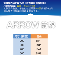 箭牌 室内店招发光字-大师兄标识(需联系厂家修改价格)