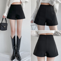 秋壳高弹小裤2022年春夏高腰小个子阔腿短裤显瘦百搭辣妹热裤