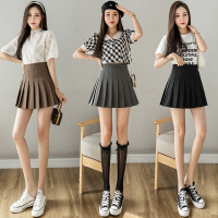 秋壳卡其色百褶裙女2022春夏半身裙小个子伞裙高腰显瘦短裙A字裙