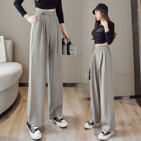 秋壳西装长裤女2022春季新款阔腿裤高腰裤休闲裤简约垂坠感西裤