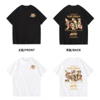 秋壳秋壳纯棉100%复古美式2022年新款卡通跳跳虎印花宽松原宿上衣