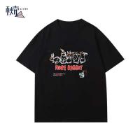 秋壳秋壳复古美式纯棉卡通兔子美式复古动物卡通T恤女宽松复古ins