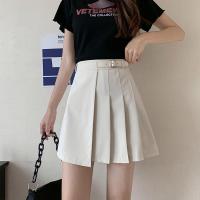 秋壳秋壳显瘦JK百褶短裙2022春夏新款韩版遮跨a字半身裙子女