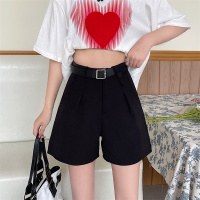 秋壳女装设计感西装裤垂感短裤显瘦阔腿裤百搭裤子女212