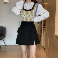 秋壳2022春季开叉半身裙裤包臀一步裙a字短裙子