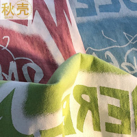 秋壳国潮甜酷风卡通人物涂鸦短袖T恤女2022夏季休闲百搭圆领上衣