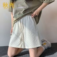 秋壳2022新款运动短裤女薄款宽松跑步韩版休闲中裤子ins潮五分裤