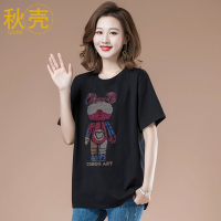 四十岁中年夏装大码纯棉短袖t恤