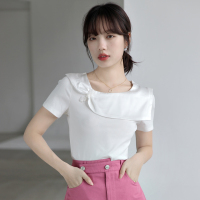 短袖雪纺衬衫夏季女2022年新款漂亮T恤气质上衣时尚洋气时髦