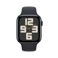 Apple Watch SE (GPS) 44 毫米午夜色铝金属表壳 午夜色运动型表带 MRE93CH/A