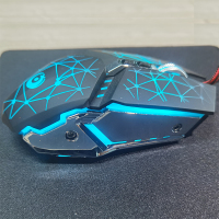 官方正品 海吉诺E001 电竞鼠标有线鼠标游戏专用吃鸡机械鼠标电脑笔记本通用