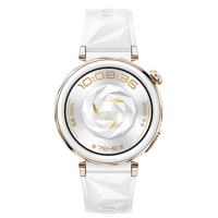 HUAWEI/华为 WATCH GT 5 Pro 42mm 冰川白 白色氟橡 玄玑感知系统 纳米微晶陶瓷 进阶运动