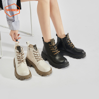 Daphne旗下鞋柜2022秋冬新款英伦风马丁靴12237162