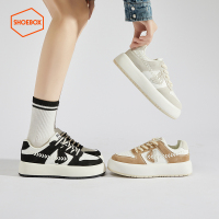 Daphne旗下鞋柜2022秋季新款麦穗厚底小白鞋12235158