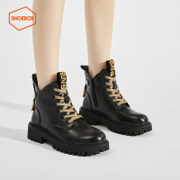 Daphne旗下鞋柜新款潮流百搭小个子女生经典马丁靴12237243