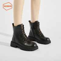 Daphne旗下鞋柜圆头系带休闲时尚马丁靴时装靴12237246