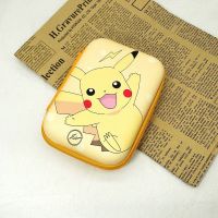 可爱便携创意数码充电器数据线有线耳机收纳包收纳盒硅胶小迷你包 皮卡丘收纳包 单包