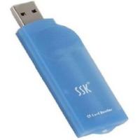 SSK飚王CFSD读卡器高速数控单反相机专用读CFSD卡SCR028052 USB2.0 蓝色CF读卡器