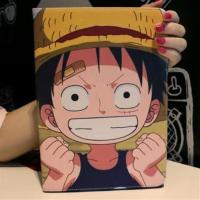 i pad air2保护套ipad3/4/5/6卡通mini12防摔迷你4包边软壳海贼王 稻田路飞 2021ipad10