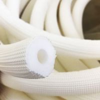 空调铜管保温管白色套管压花棉加厚防晒防水家装水管暖通保温管套 加厚2分单管(内径9mm)