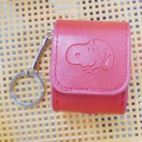 [软皮]苹果AirPods Pro耳机套皮蓝牙无线皮套3代耳机保护壳挂钩 原装1/2代红色史努比