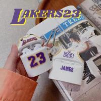 NBA湖人詹姆斯23号苹果AirPods pro1/2/3代无线蓝牙耳机保护套软 关注店铺尊享优先发货