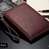 ipad MINI4保护套皮A1538 A1550真迷你4苹果超薄休眠皮套 7.9寸壳 枣红色 mini4(A1538/