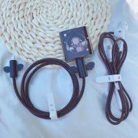 ipad2020充电器保护套适用苹果12数据线13快充头iphone11promax 宇宙[实色黑线] 三件套