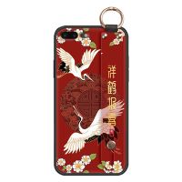 苹果7plus手机壳iPhone6/7/8plus女苹果6S/plus古风 苹果5/SE防摔 苹果7plus 蓝底仙鹤-