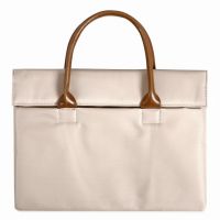 适用苹果戴尔联想宏基华硕小米笔记本电脑包手提包男15.6寸14防水 卡其色 11