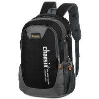 新款双肩包防水户外登山包男女旅行包大背包韩版潮学生电脑包书包 黑色小号(关注店铺送徽章)